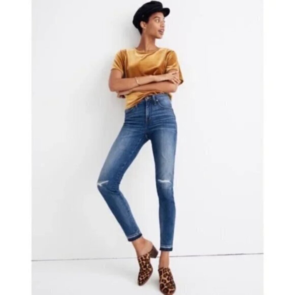 Madewell 9" High Rise Skinny Jeans York Wash Size 25